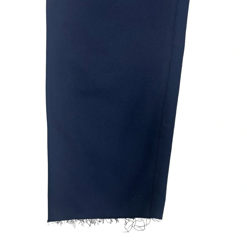 HELMUT LANG Slim Leg Twill Trouser Pants Black Raw Hem Black Sz. 10 DarkAcademia - Picture 9 of 16